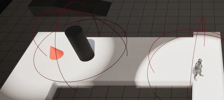 A vision beacon revealing extra map area